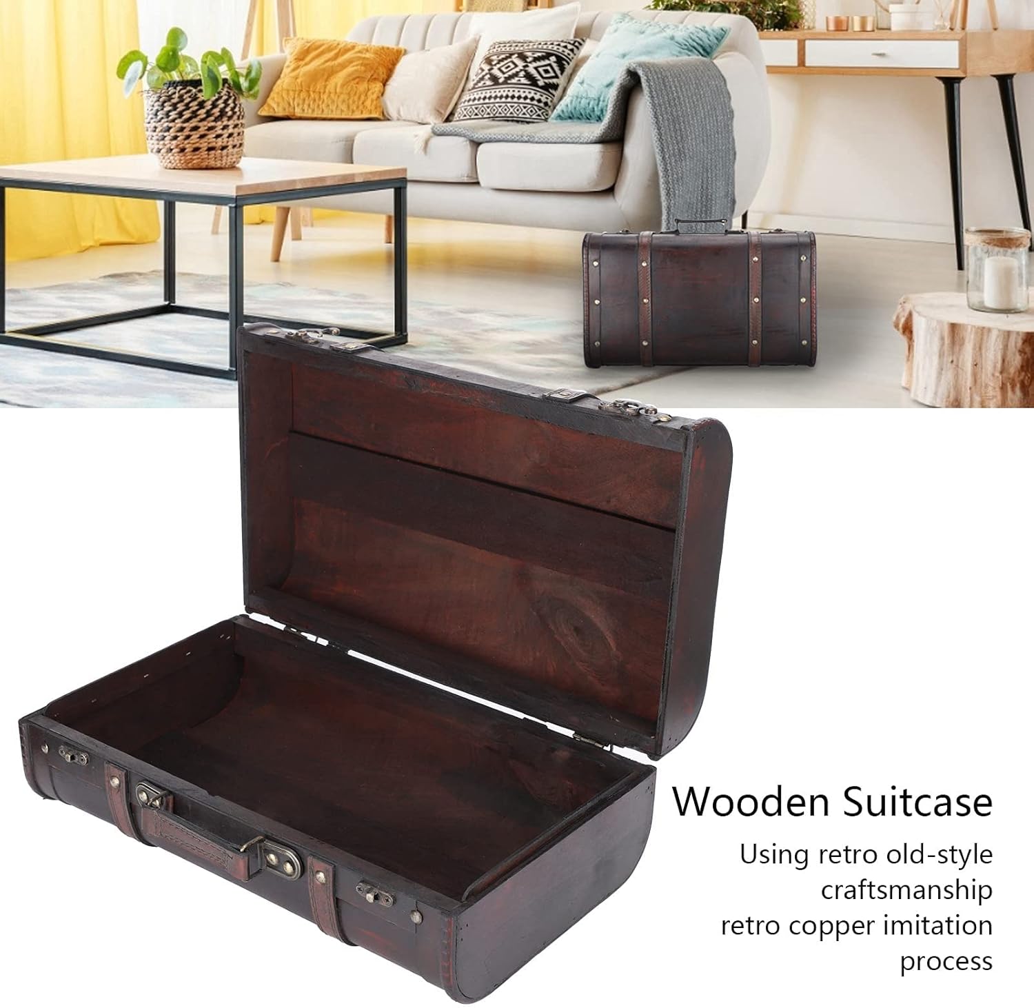 Vintage Wooden Storage Chest