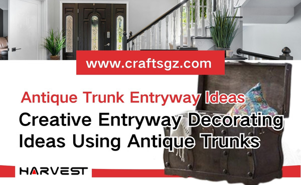 Creative Entryway Decorating Ideas Using Antique Trunks